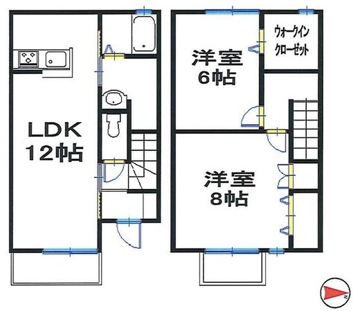 アルターナ英賀保の物件間取画像